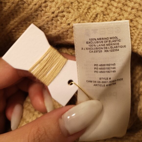 Aritzia Wilfred Montpellier Turtleneck Dress in Sandy Beige - Size 2XS - Picture 6 of 6